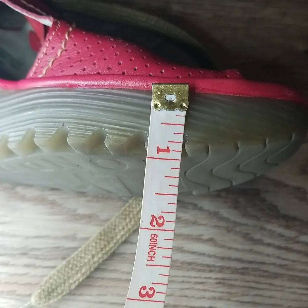 Fly London Luna Wedge Heel Red Open Toe Red Lace Up Sandals - Picture 13 of 14